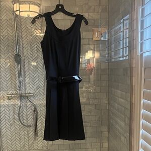 Pink Tartan Black Mini Dress with Belt